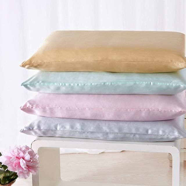 Doowex-Plain Silk Pillowcase Various Designs