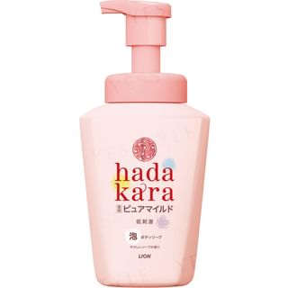 LION - hadakara Moisturizing Foam Body Wash Mild Soap