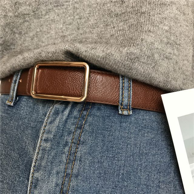 Lunashore-Faux Leather Belt