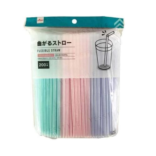 DAISO - Aluminum Straw Thick With Brush