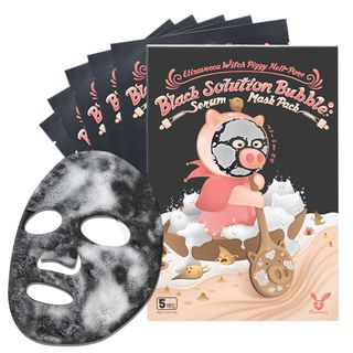 Elizavecca - Witch Piggy Hell Pore Black Solution Bubble Serum Mask Pack Set