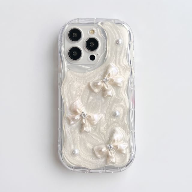 fairliea-Handyhülle mit Schleifendetails iPhone 15 Pro Max 15 Pro 15 Plus 15 14 Pro Max 14 Pro 14 Plus 14