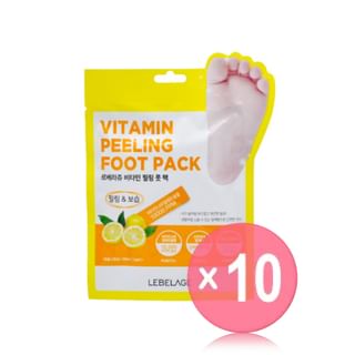 LEBELAGE - Vitamin Peeling Foot Pack (x10) (Bulk Box)