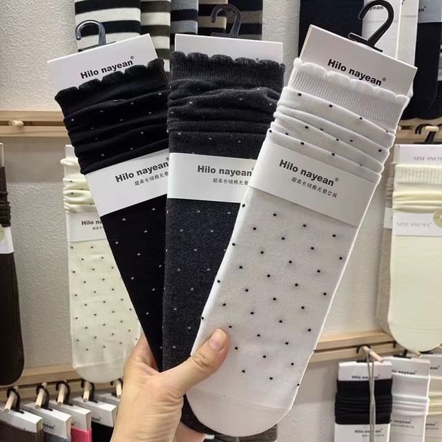 Gentiana-Dotted Socks