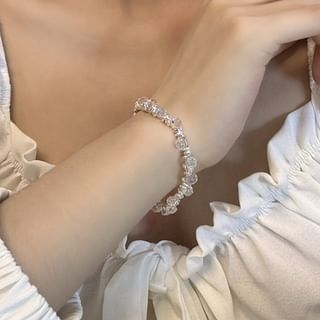 Chimerro-Faux Crystal Alloy Bracelet