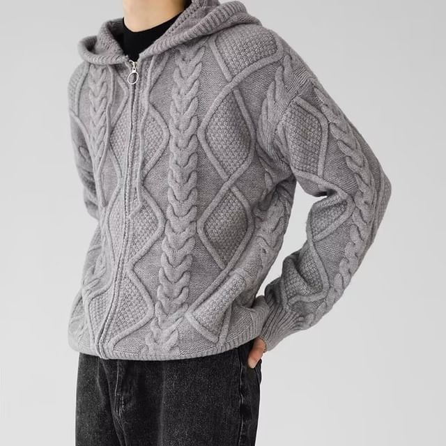 DuckleBeam-Plain Zip Oversize Hoodie