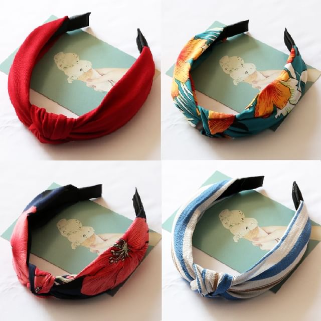 LIDO-Diadema de tela con nudo Varios diseños