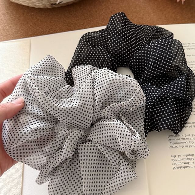 Rodiv-Dotted Scrunchie
