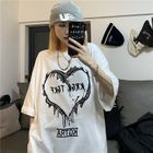 MELLO - Elbow-Sleeve Lettering T-Shirt | YesStyle