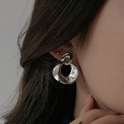 Henya - Hoop Alloy Dangle Earring Henya - Hoop Alloy Dangle Earring