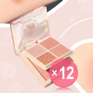 GOGO TALES - Eyeshadow & Blush Palette - Peach Juice (x12) (Bulk Box)