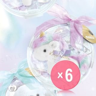 SHOBIDO - Unicorn Lip Balm with Pink Plush Keychain (x6) (Bulk Box)