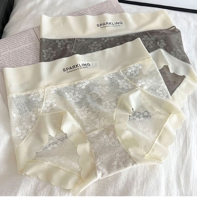 camikiss-Lace Panel Panties