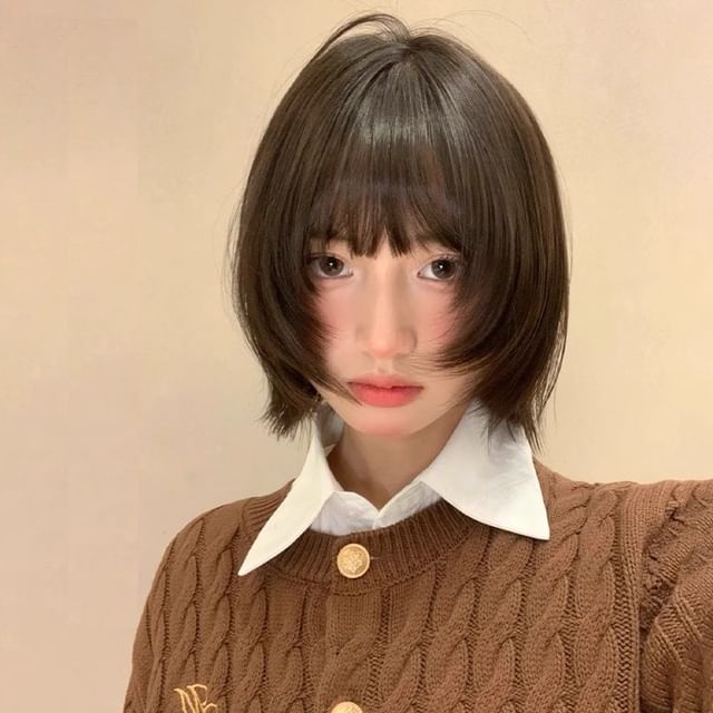 Jellyfish-Short Full Wig - Bob