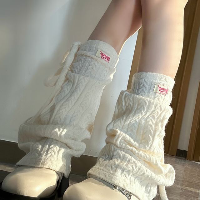 Hyeeun-Cable Knit Leg Warmer