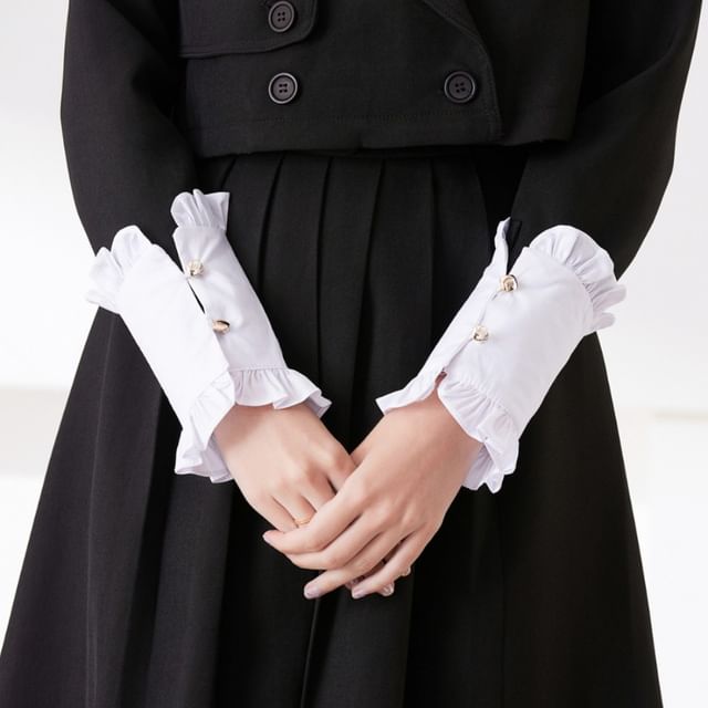 MIOW-Plain Ruffle Detachable Cuff