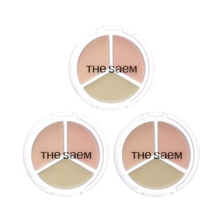 The Saem - Cover Perfection Triple Pot Concealer Glow - 3 Types