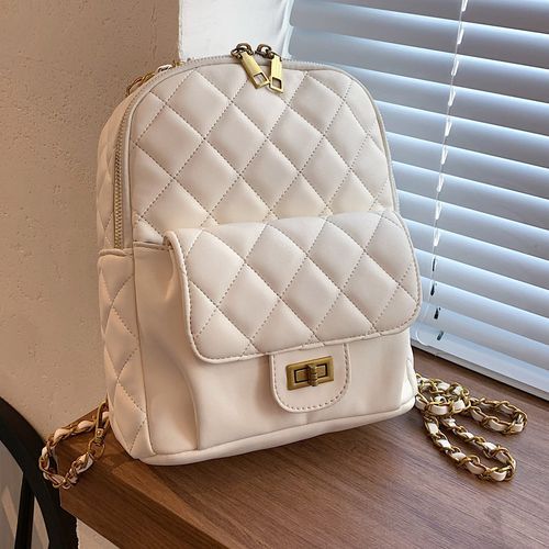 Quilted deals chain backpack