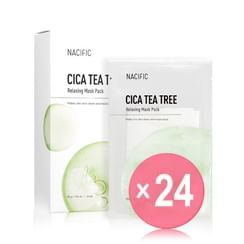 Nacific - Cica Tea Tree Relaxing Mask Pack Set (x24) (Bulk Box)