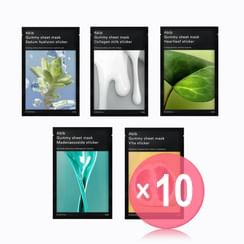 Abib - Gummy Sheet Mask - 5 Types (x10) (Bulk Box)