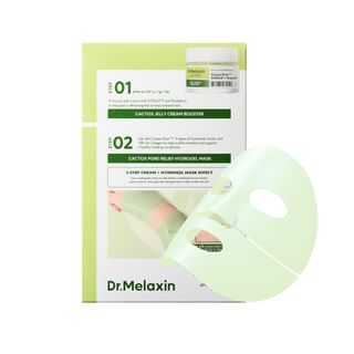 Dr.Melaxin - Cactox Jelly Cream Booster & Pore Relief Hydrogel Mask Set
