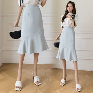 【I AM MARI】Redage Mermaid Midi Skirt 716A38JfNGL._UF350,350_QL50_.jpg