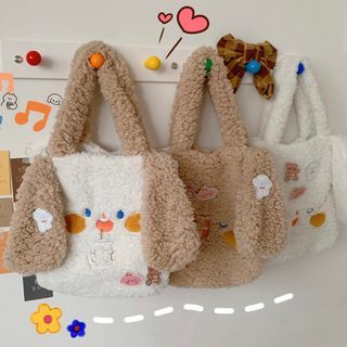 fluffy tote bag