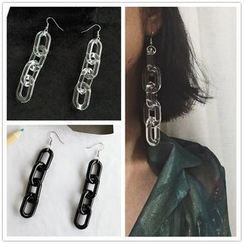 Scoria - Acrylic Chain-Link Earrings Scoria - Acrylic Chain-Link Earrings