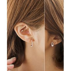 Miss21 Korea - Round Motif Earring Set (14 PCS) Miss21 Korea - Round Motif Earring Set (14 PCS)