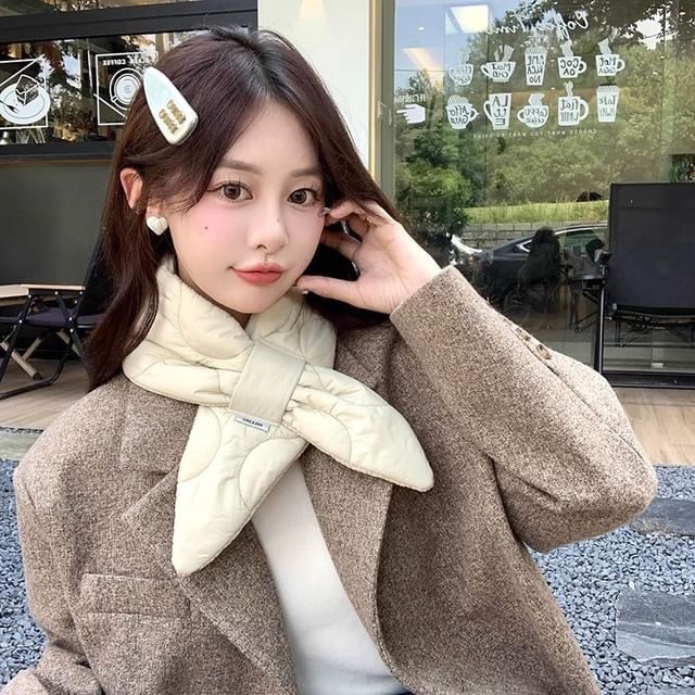Frior-Plain Quilted Scarf