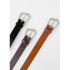 JOGUNSHOP - Pentagon-Buckle Faux-Leather Belt JOGUNSHOP - Pentagon-Buckle Faux-Leather Belt