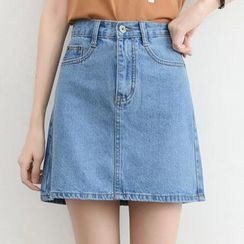 korean jean skirt