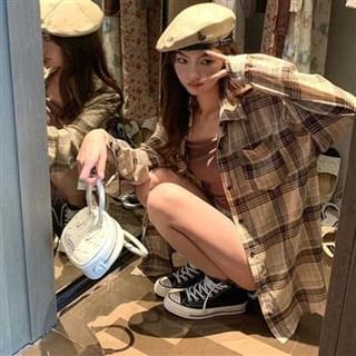 Everose-Plaid Shirt