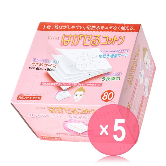 Cotton labo-Selena Five Layers Cotton Pad 5pcs Bundle Set