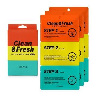 EUNYUL - Clean & Fresh 3-Step Nose Pack Set