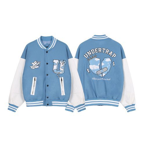 Homme Varsity Denim Baseball Shirt and shorts