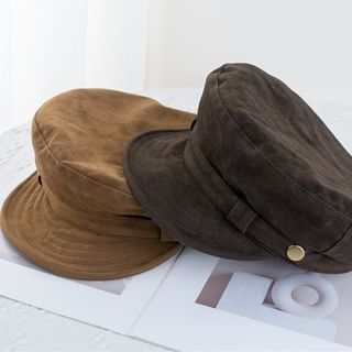 Raconteur-Faux Suede Military Cap