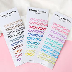 Annamae - Set of 10: Heart Hair Clip Annamae - Set of 10: Heart Hair Clip