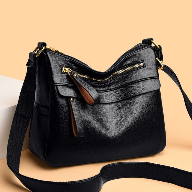 Mayanne-Multi-Pocket Genuine Leather Crossbody Bag