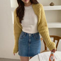 PPGIRL - Open-Front Cropped Cardigan PPGIRL - Open-Front Cropped Cardigan