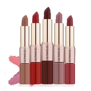 O.TWO.O - 2 in 1 Matte Liquid Lipstick - 4 Colours