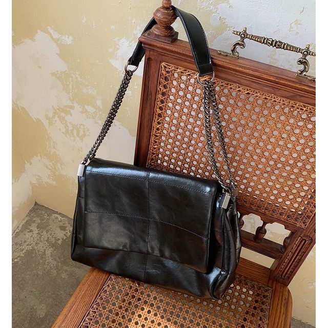 TangTangBags-Chain Flap Shoulder Bag