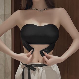 SESH Strapless Front Closure Wireless Bra with 3 pairs removable pads