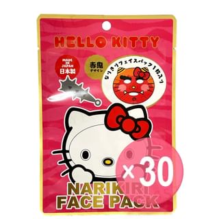 ASUNAROSYA - Sanrio Hello Kitty Narikiri Face Pack Aka Oni (x30) (Bulk Box)