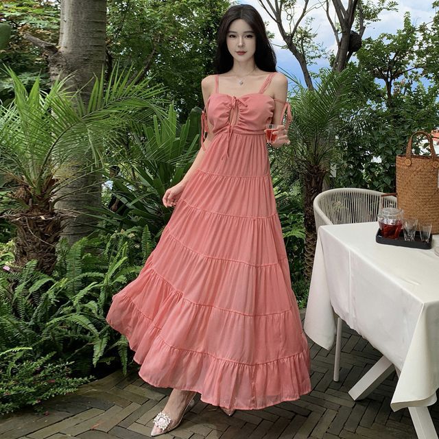 chinese dress ladies A Line Lace Tiered Stunning Prom Dress Evening Dress with Split Custom Size / Blue