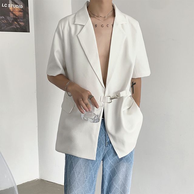 Freehop-Elbow-Sleeve Blazer