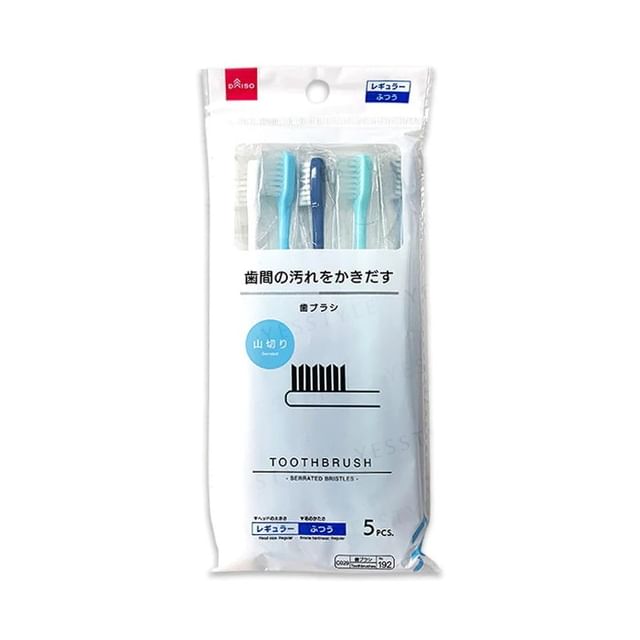 DAISO Toothbrush Serrated Bristles YesStyle