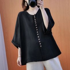 Taragon - 3/4-Sleeve Linen Tunic