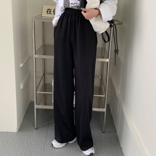 Plain Contrast Trim Cropped Zip Jacket / Lettering Bodysuit Top / Mid Waist  Plain Wide Leg Cargo Pants