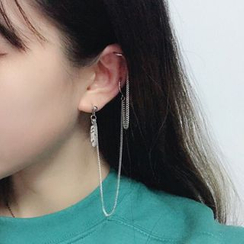 Cometto - Alloy Layered Chained Earring Cometto - Alloy Layered Chained Earring